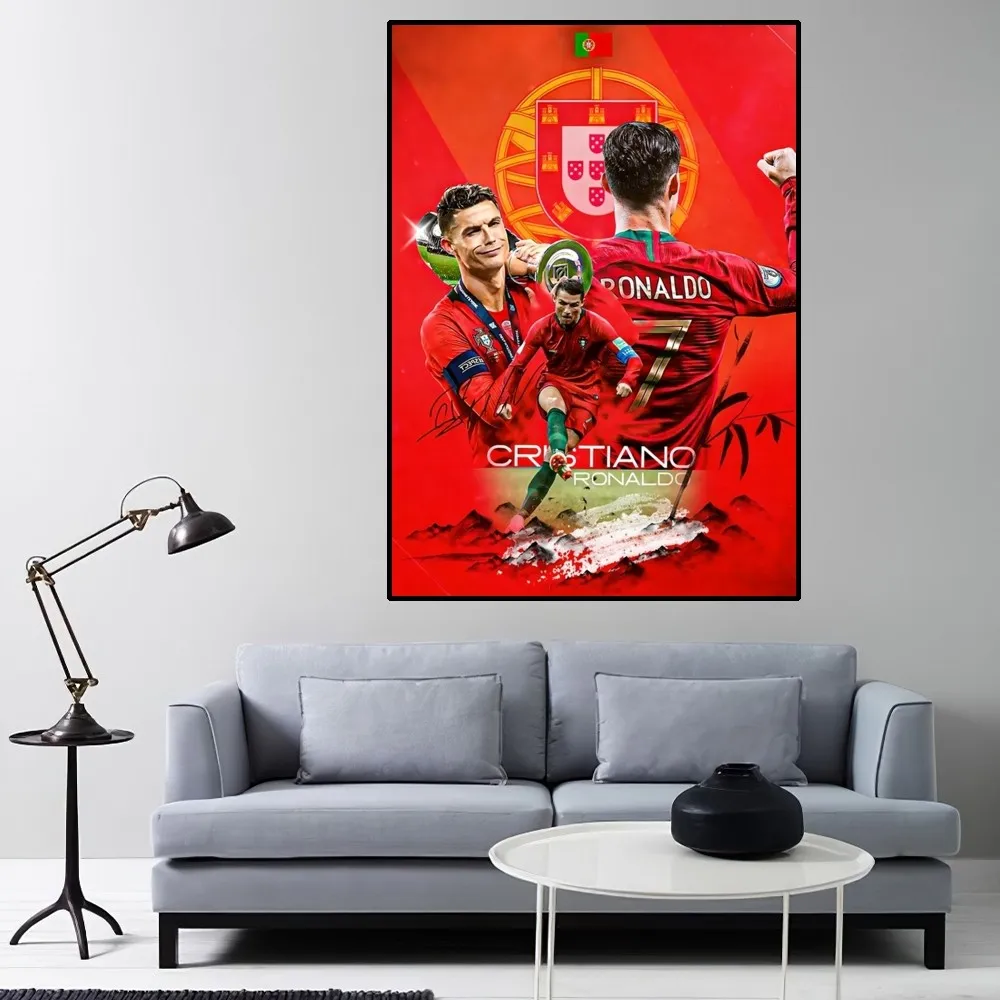 C-Cristiano R-Ronaldo CR7 Poster Home Room Decor Livingroom Bedroom Aesthetic Art Wall Painting Stickers poster prints diy poster sticker