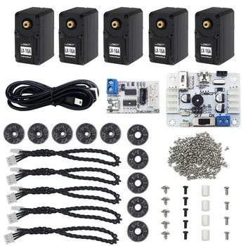 LOBOT Bus seriale Micro Servo 17 kg Coppia elevata con scheda di debug Elicottero telecomandato Parti RC Robot giocattolo per bambini
