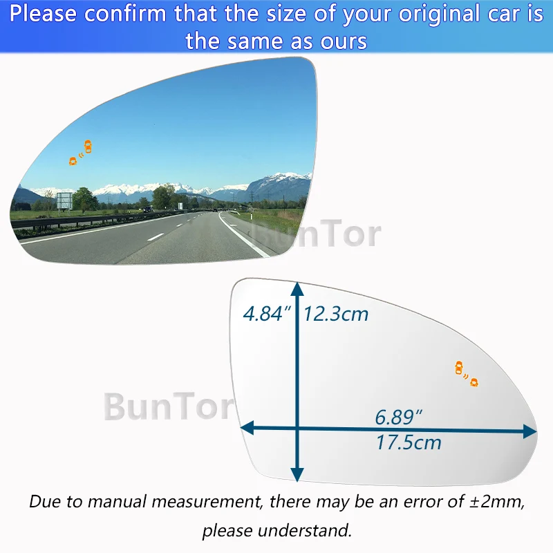 KIA OPTIMA/K5 용 BSD 포함 2016 2017 2018 2019 2020 왼쪽 또는 오른쪽 백미러 유리/87611/21-D4000/D5000/D6000 자동차 부품