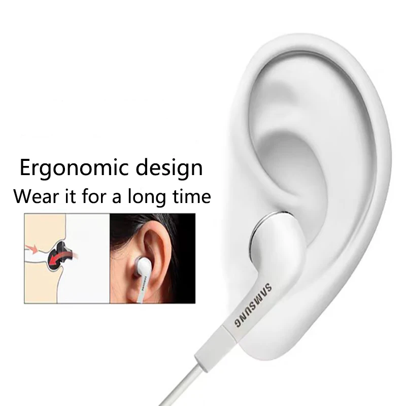 Original For Samsung EHS64 3.5mm Earphones Wired Control Mic In-Ear Headset For Galaxy S9 A32 A72 A50 A70 A41 A51 A8 A9 A10 A20 wired earphones