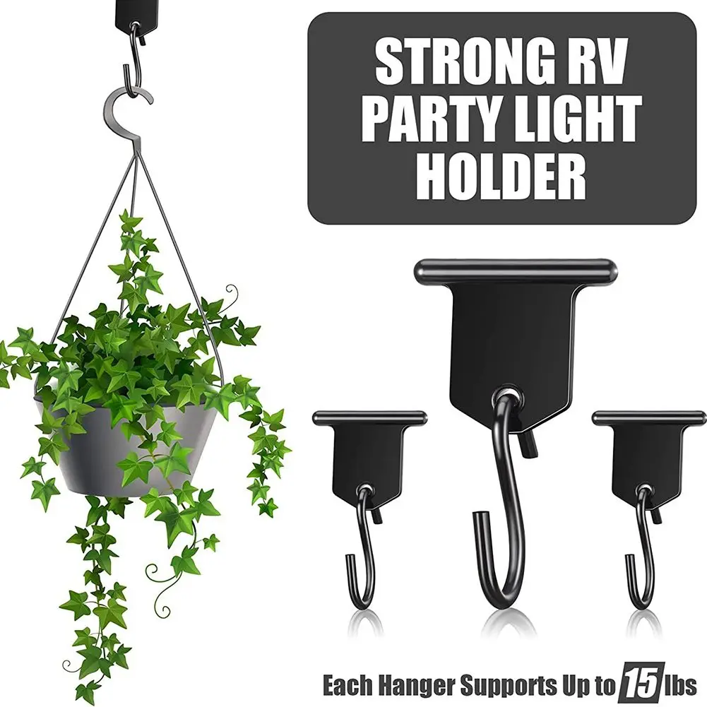 

8PCS Camping Awning Hooks Clips RV Tent Hangers Light Hangers For Caravan Camper On Hanging Bath Towels Bathrobes Umbrellas