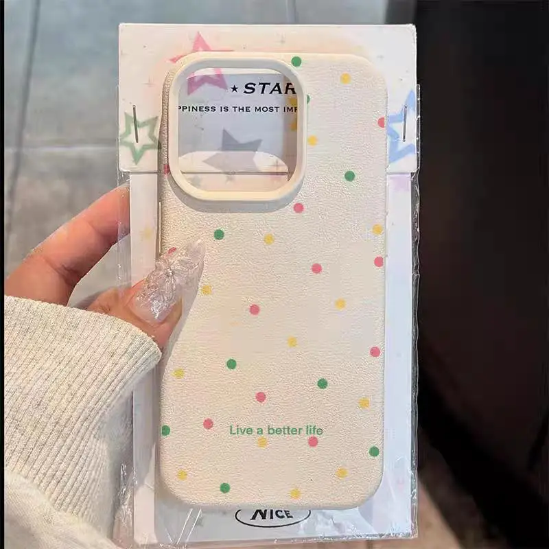 Minimalist Dot Style Protective Case - Cute and Durable Finish