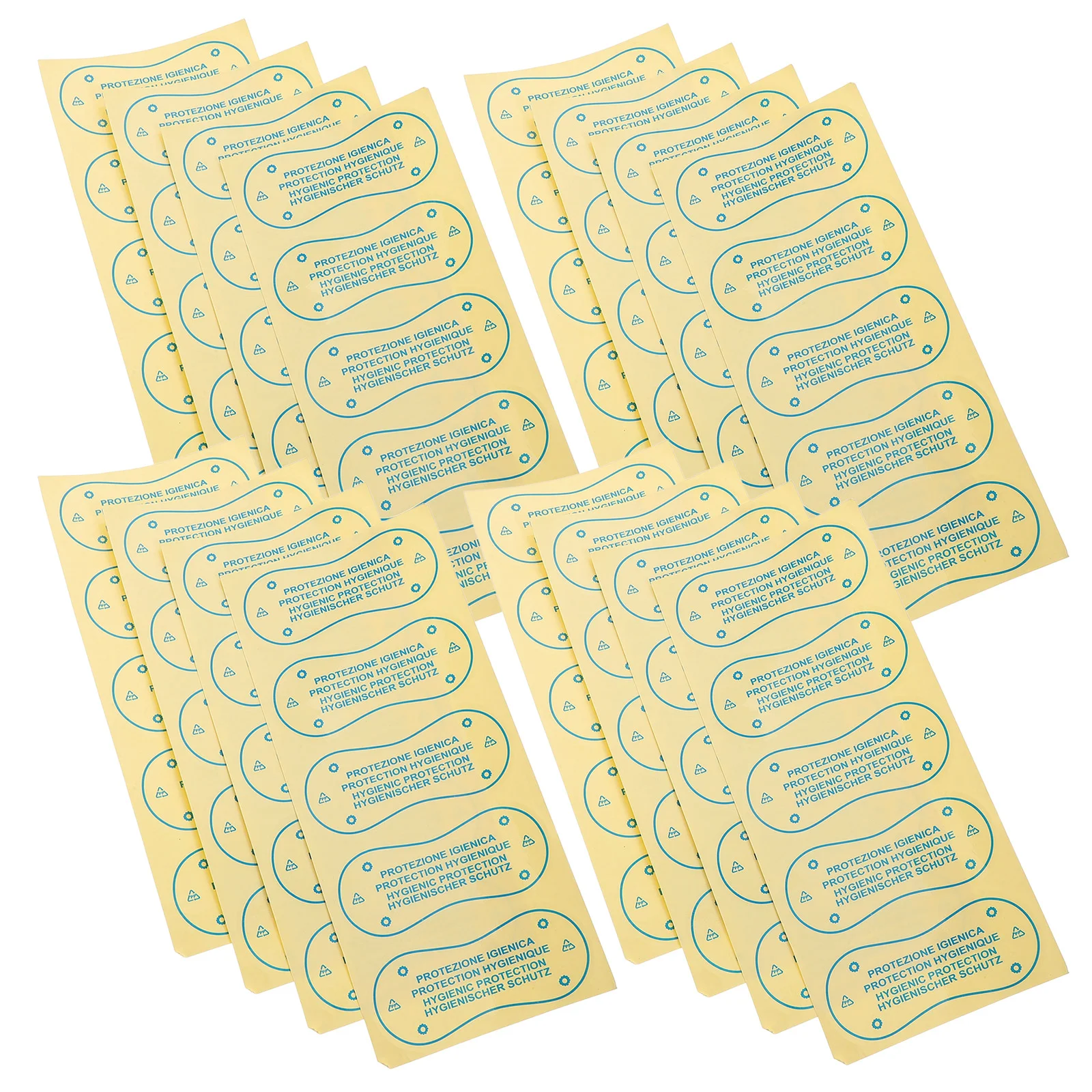 100 Pcs Women's Swimsuits Sanitary Pants Waterproof Adhesive Labels Liner Thong Liners Sticker Blue Panty