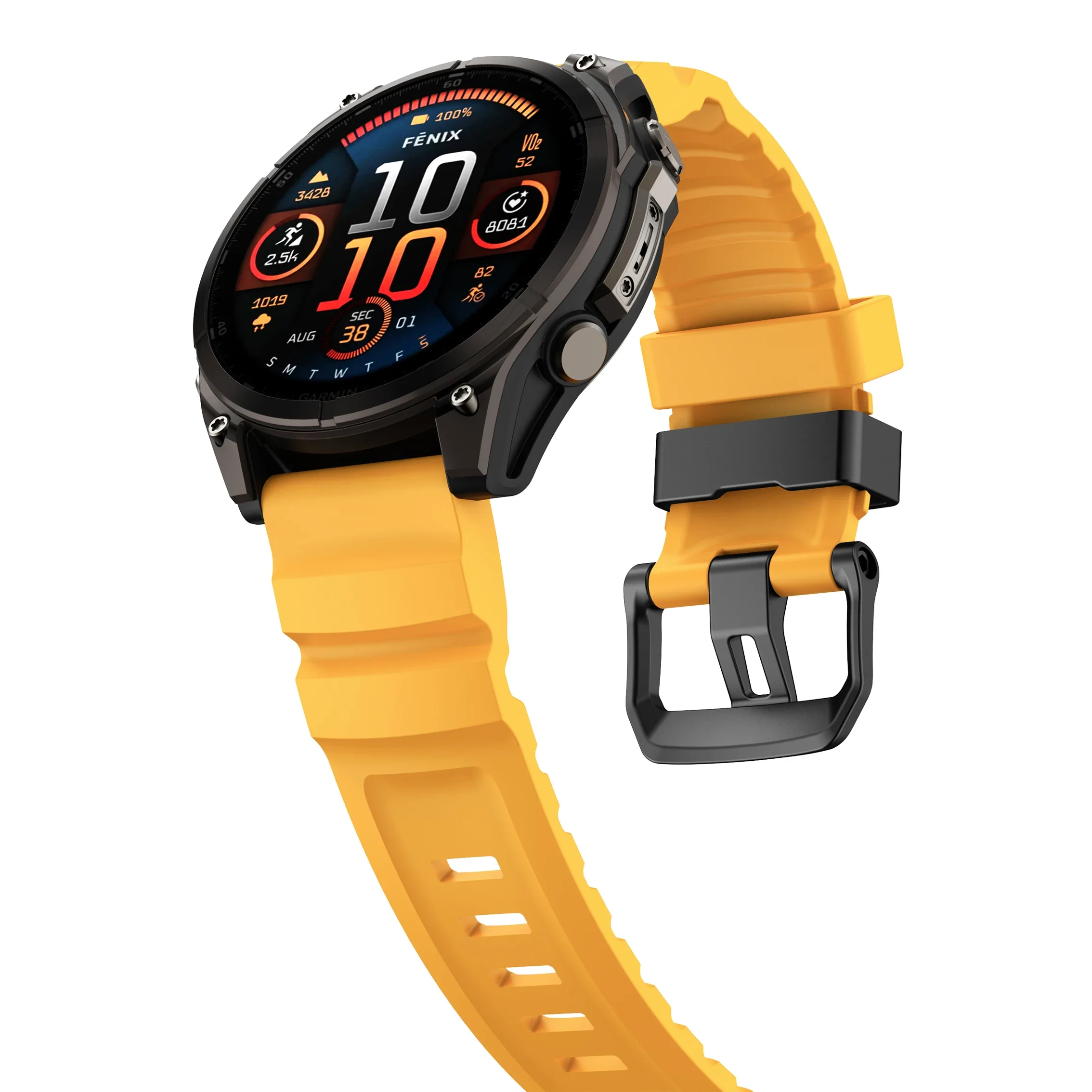 Versatile QuickFit Silicone Sport Strap - 22mm/26mm Wristband Bracelet