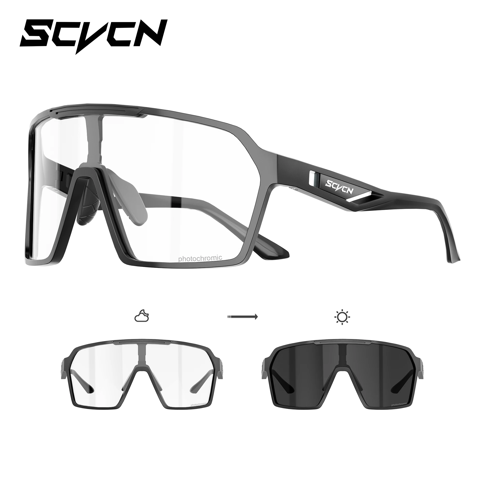 Photochromic UV400 Outdoor Sports Sunglasses