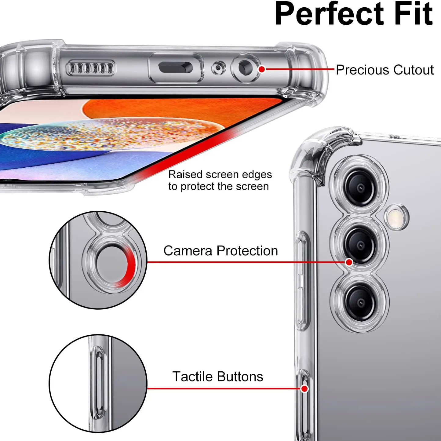 Ultra Thin Clear Silicone TPU Sports Phone Case Transparent Cover