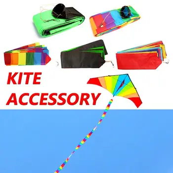 Coda di tubo per aquilone arcobaleno da 10 m, gioco da cortile esterno, acrobazia, parafoil, coda di aquilone
