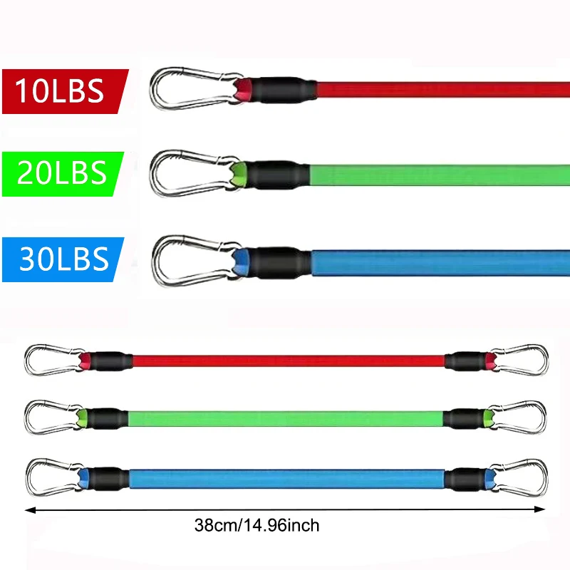 Enhanced Fitness Resistance Band Set with Ankle Straps for Workout, Exercise, and Yoga