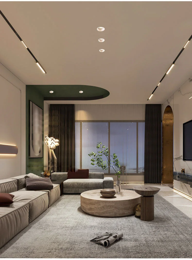 Description Picture 5 of itemMagnetic Track Light LED Modern Ceiling Lamp Spotlight Grille Fixture Downlight Embedded Living Room Store Shopping Mall Home