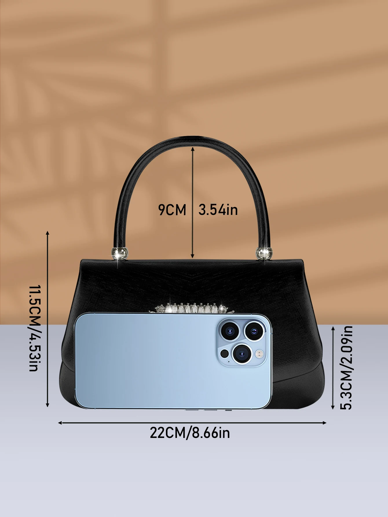 حقيبة يد فاخرة وأنيقة مصنوعة من جلد البولي يوريثان...