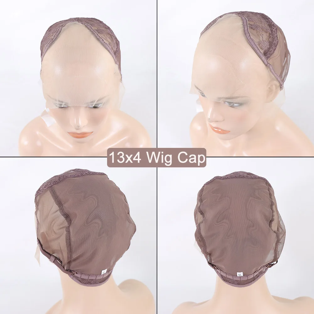 Lace Front Wig Cap For Making Wigs 13x4 13x6 Light Brown Full Lace Wig Cap Glueless Lace Net Cap Accessories 360 U Part Wig Cap - 4