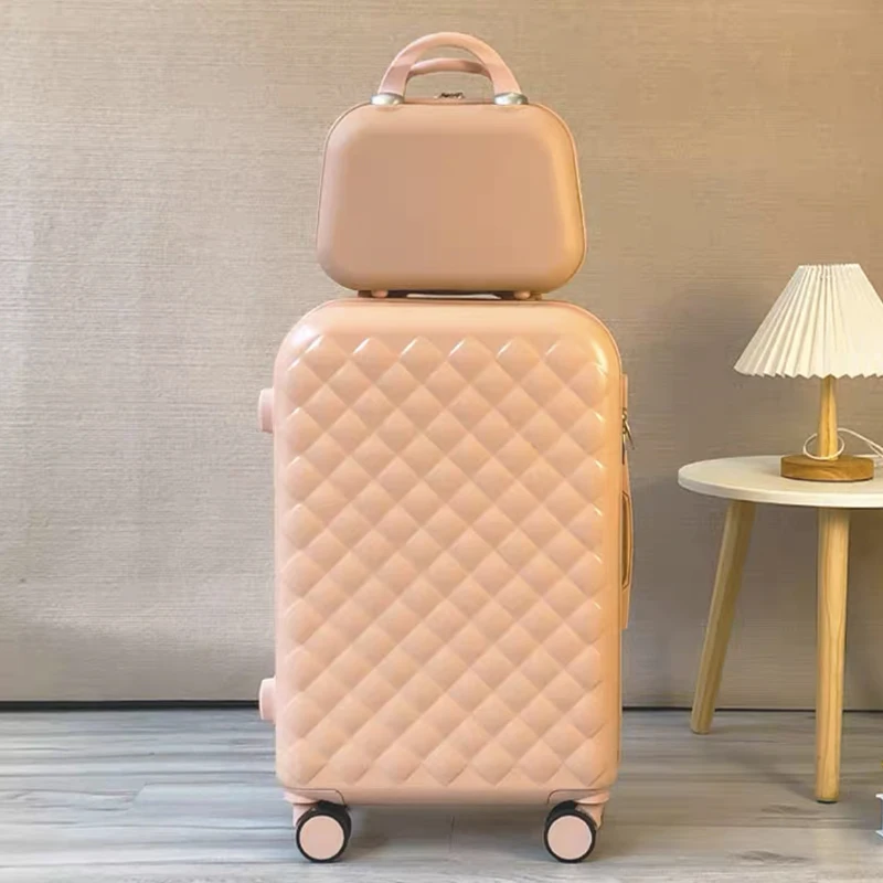 Hot!New lovely suitcase with handbag 20/22/24/26/28 inches girls trolley Travel luggage bag women fashion rolling suitcases