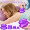 4Pcs Silicone Vacuum Cupping Set Massage Body Cups Back Gua Sha Ventosas Suction Cup Anti-Cellulite Skin Lift Physiotherapy Jars 1