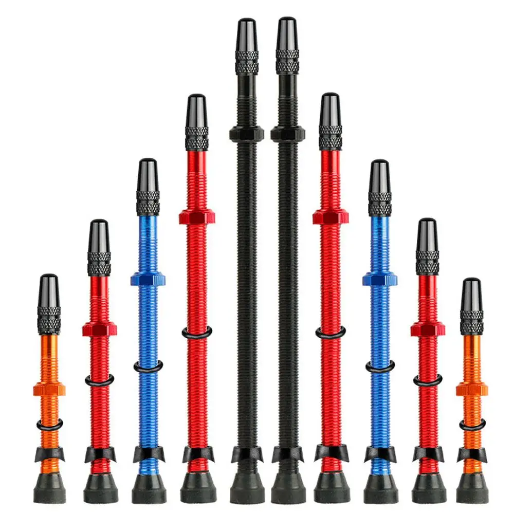 

40/60mm With Tool MTB Road Bike Nipple Alloy Vacuum Nozzle Presta Valves Tubeless Tire Valve Extender Valves Valve Cap