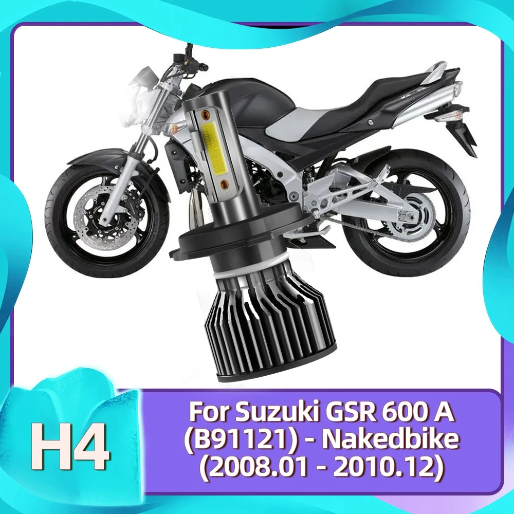

H4 светодиодный фара мотоцикла лампа Hi Lo 12V налобный фонарь 6000K 36W 4800LM мото для Suzuki GSR600A (B91121) - Nakedbike 2008 2009 2010