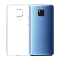 Crystal Clear Soft TPU Phone Case - Ultra Thin, Transparent, Non-Yellowing Silicone Back Cover for Mate 20 X Pro (Clear)