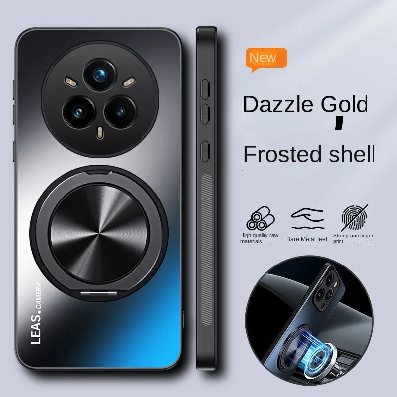 Hard AG Matte Protective Case with Ring Stand and Magnetic Back Cover