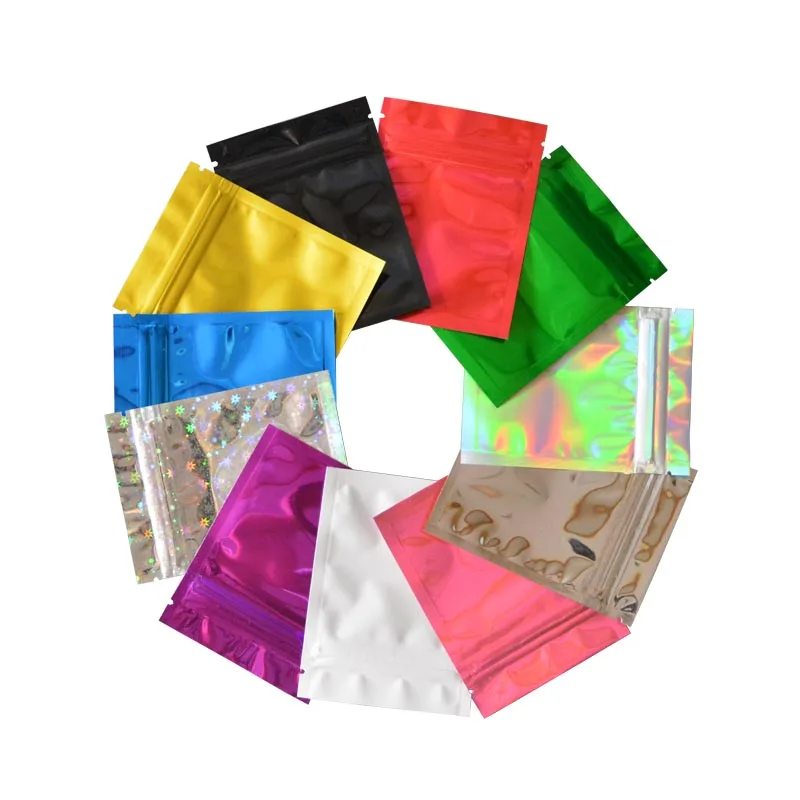 Colorful Full-Width Zip Lock Gift Packaging Bag – Vibrant Foil Design Pouch