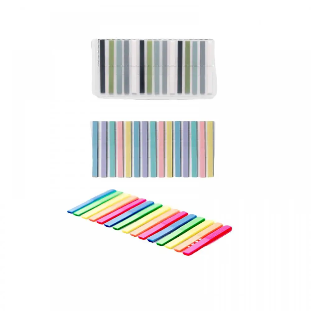 300 Sheets Color Stickers Transparent Fluorescent Index Tabs Flags School Office Supplies Stationery Page Bookmark decorative stickers paper stickers handbook stickers