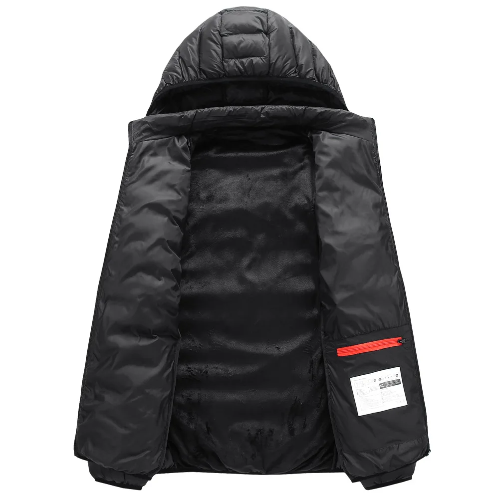 Fashion Men Jacket Intelligent Fever USB Winter Outdoor Electric Heating Warm Sprots Thermal Coat Clothing Heatable Cotton
