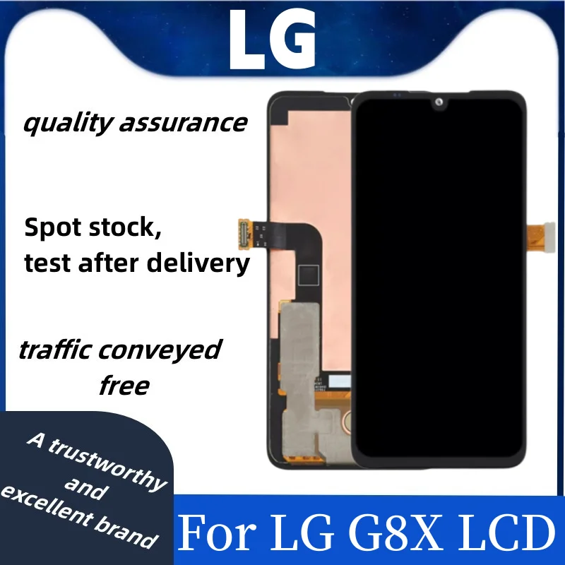 

Original AMOLED LCD Screen For LG G8X G V50S ThinQ LCD Display With Frame Touch Screen Digitizer LG G8X G V50S Thin Replacement