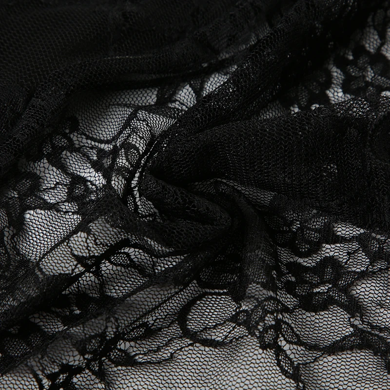 Camisola sexy con cordones y espalda descubierta para mujer, con retazos de encaje y cuello en V, top corto estilo halter Y2K, estilo urbano festivo