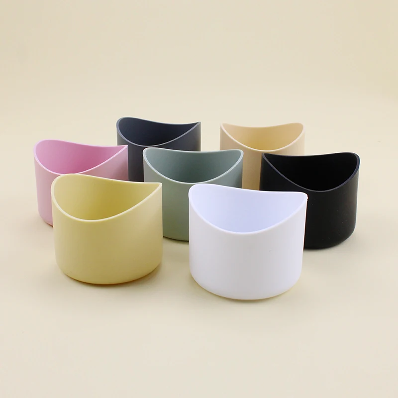 Water Bottle Sleeve 7cm Dia Anti Scalding Non-slip Silicone Bottom Boot Beverage Cup
