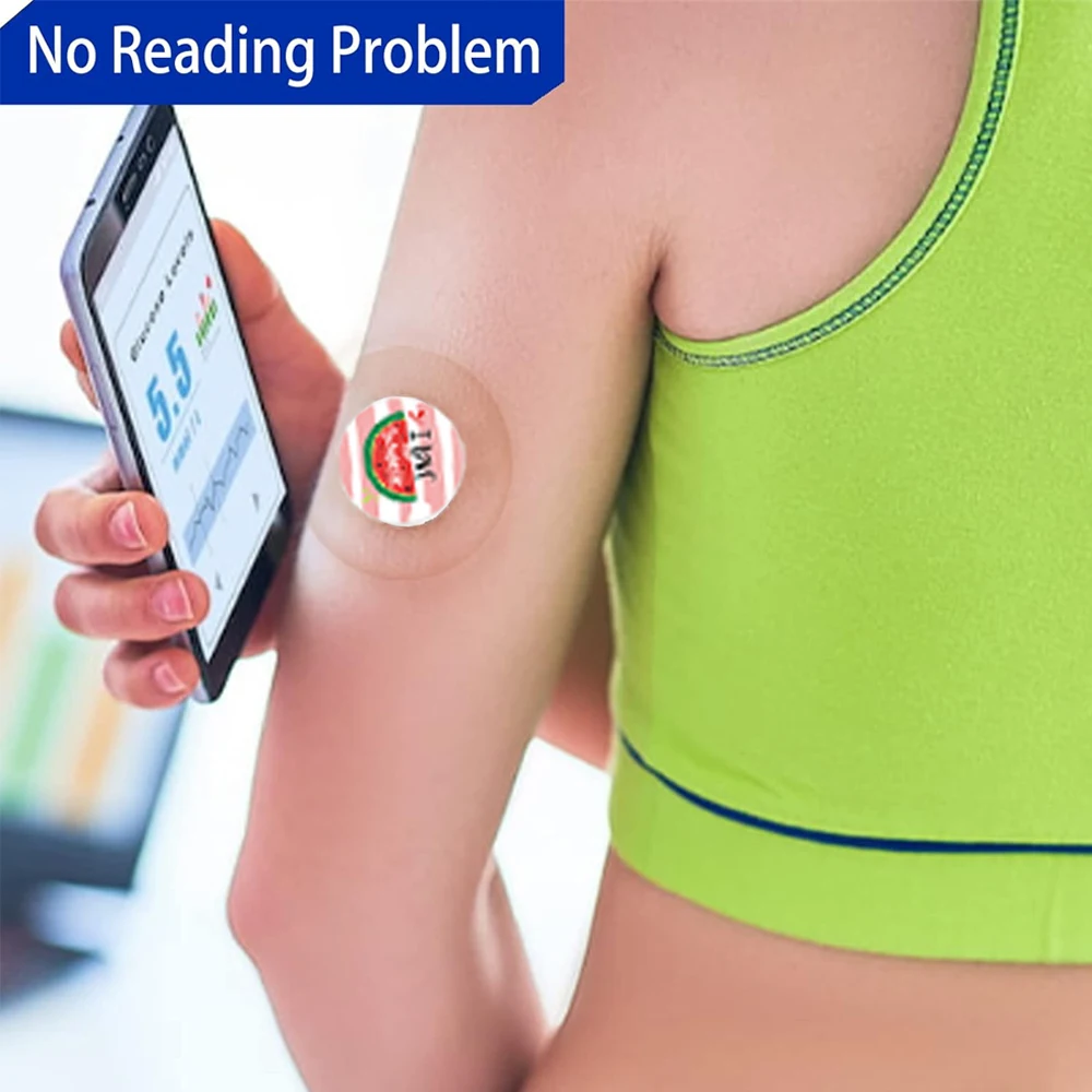Freestyle Sensor Stickers and Libre 3 Waterproof Transparent Patches, 14-Day Long-Lasting, No Center Adhesive, 20/30 Pack 6