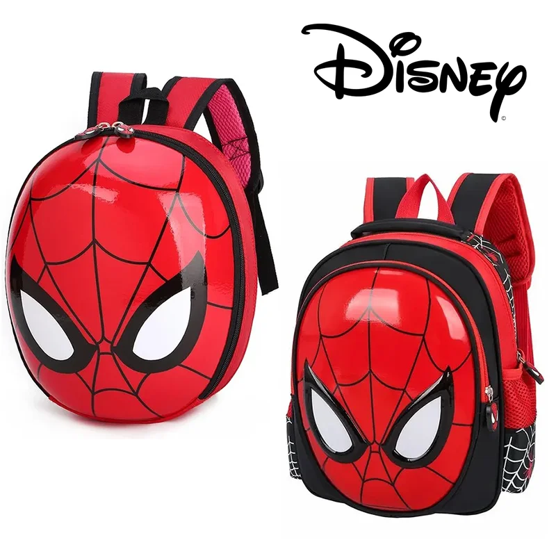 Disney Heroes Children‘s Backpack Anime Spider Prints Boys Schoolbag Kids Hard Shell Bag Cool Prints Travel Bag Satchel Gifts