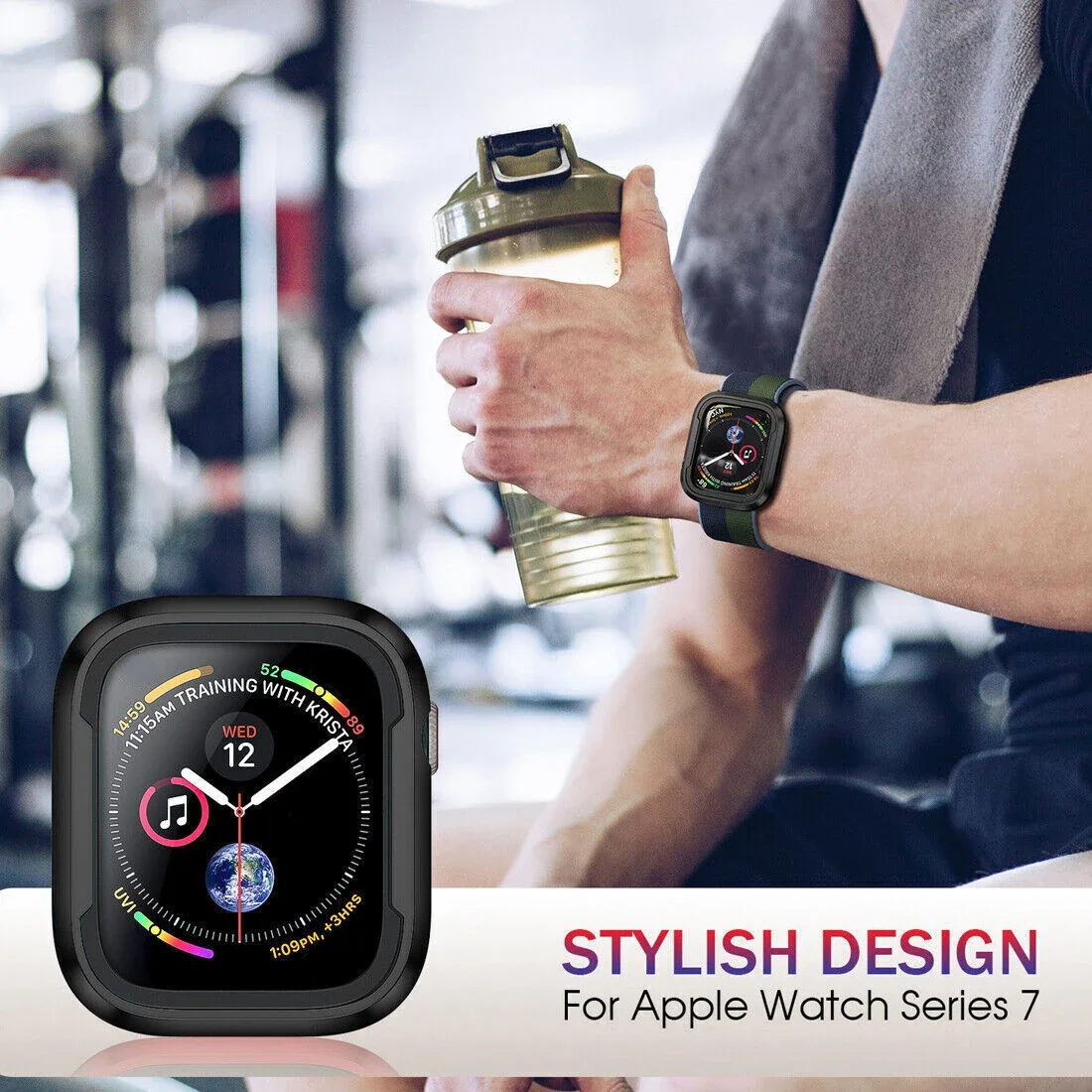 Rugged Shock-Resistant Apple Watch Case - No Screen Protector