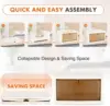 Stackable Plastic Storage Bins with Lid,Foldable Organizers and Storage with Magnetic Doors and Lockable Wheels 3