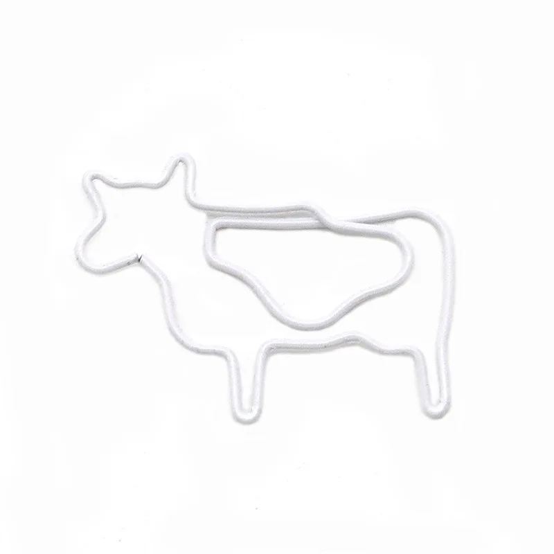 Paper Clips Metal Decoration Accessories Cute Modeling Papers Clip Color Cartoon Animal Paper Clip Clips Decorative 10pcs