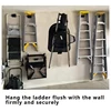 Heavy-Duty Ladder Hanger-Wall Mount Ladder Hooks For Ladder Storage-Wheelbarrow Hangers For Garage Wall-1 Pack Easy To Use 2