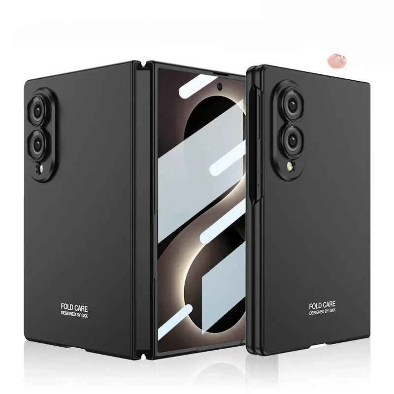 Ultra Slim Matte Shockproof Phone Case with Built-in Screen Protector