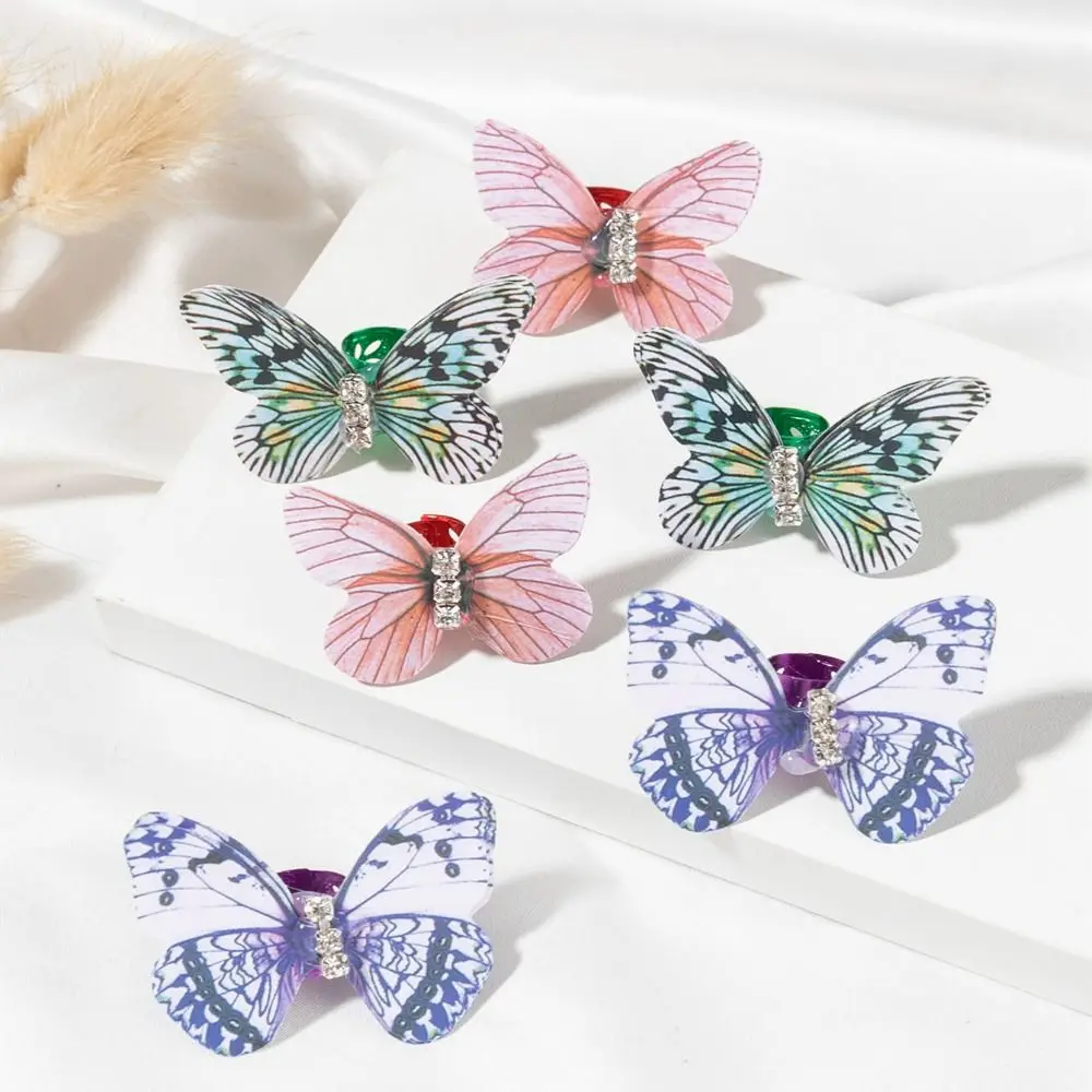 2Pcs Butterfly Dreadlock Hair Braid Hair Rings Dread Ciondolo Decorativo Treccia Twist Accessori Per Capelli Intrecciare I Capelli Braiders