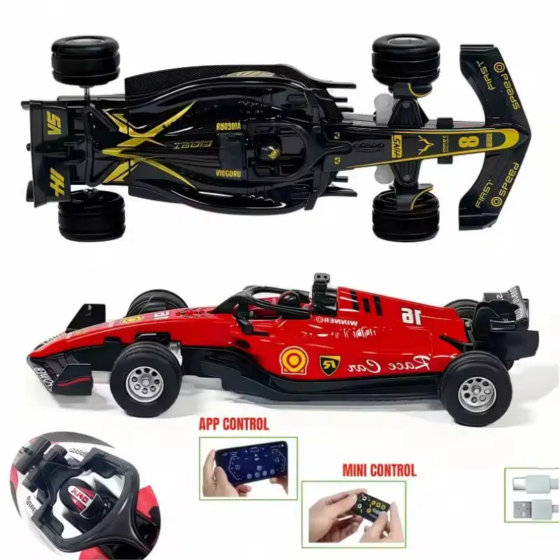 Auto RC Mini 1:64 in Lega ad Alta Velocità con Luci e Controllo APP, Auto RC Drift 2.4G, Giocattoli da Scrivania, Regali di Compleanno per Ragazzi - Image 4