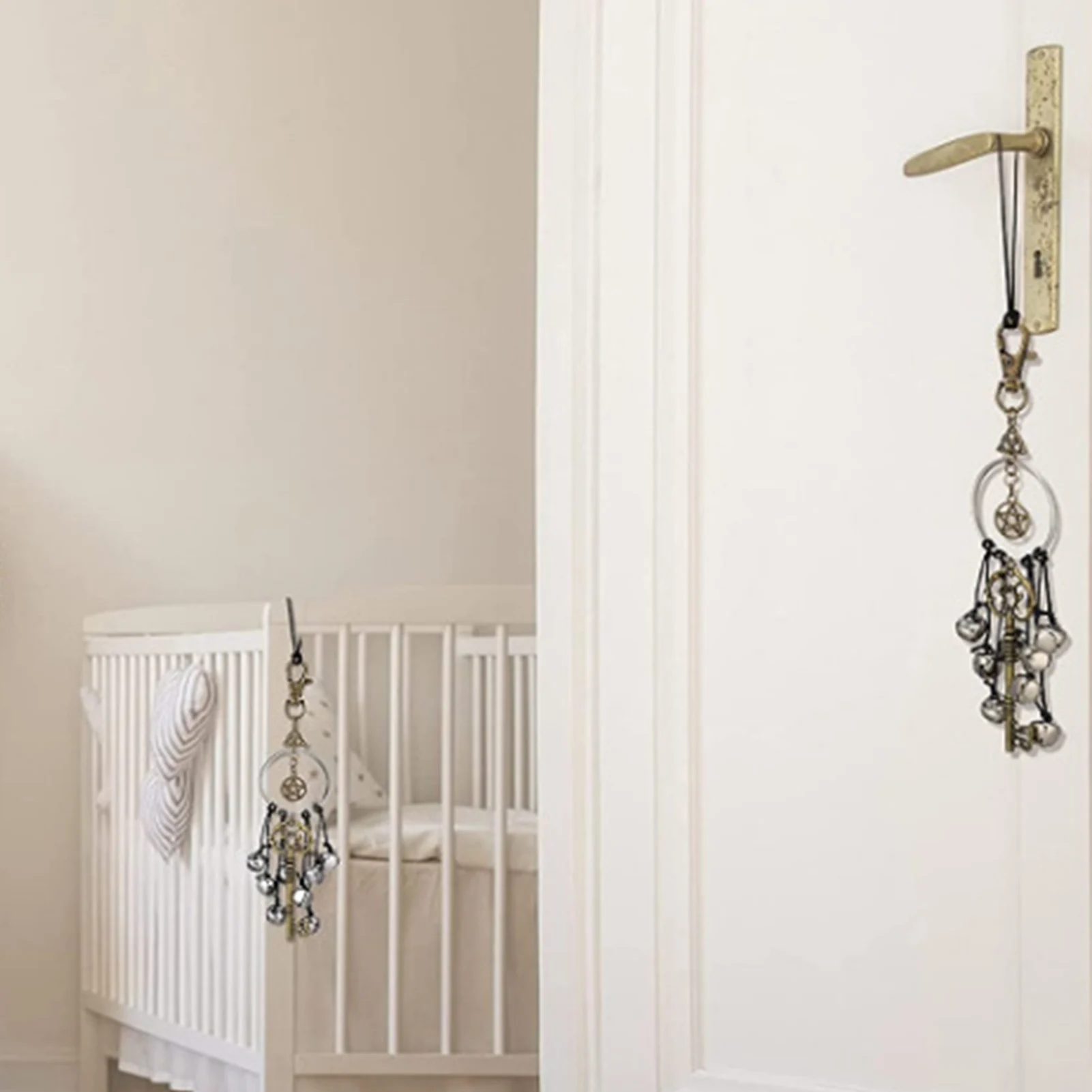 1 Pcs Witch Bell Door Witch Bell Supplies Antique Magic Keys Witch Home Protection Decoration Kitchen Decoration Key Pendant