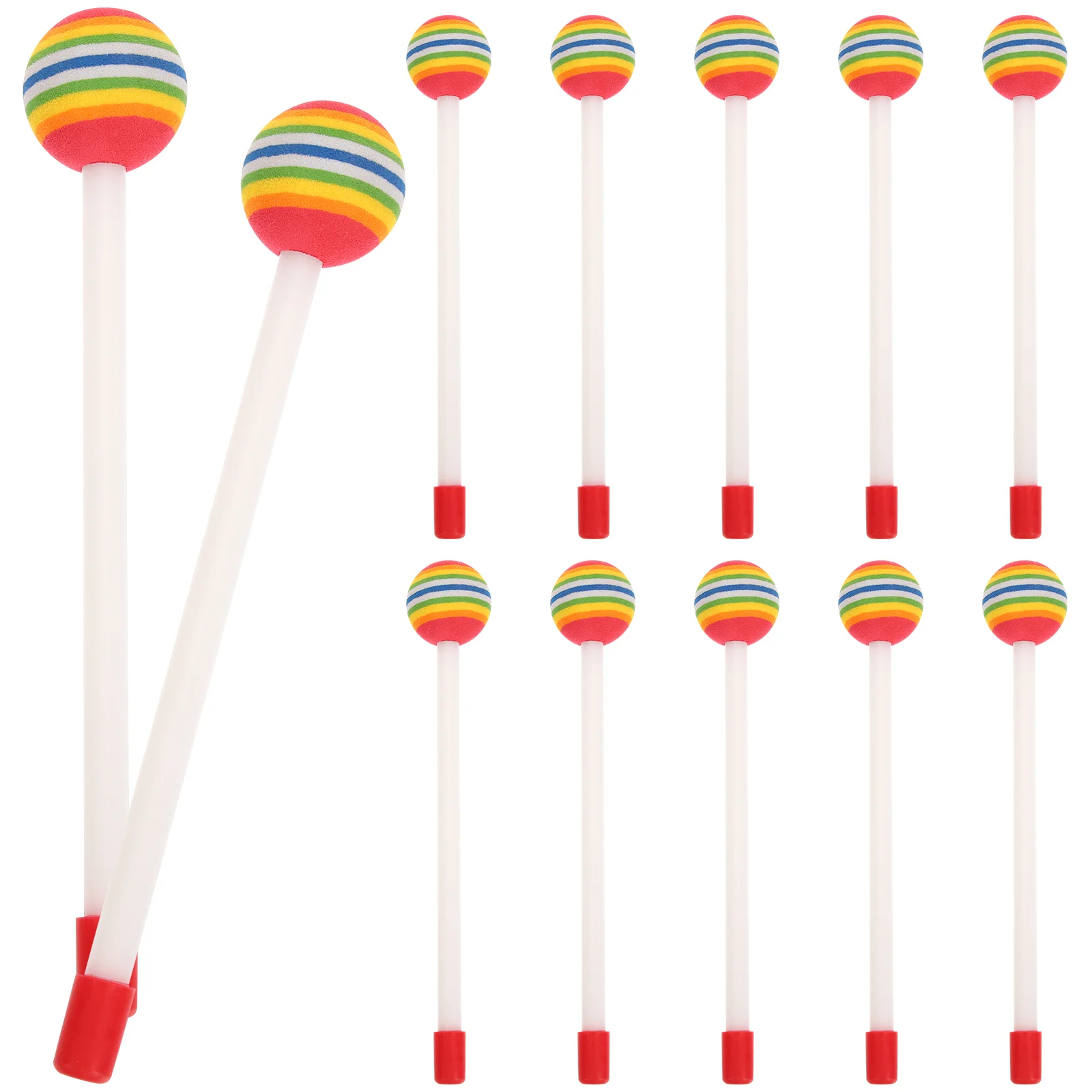 

Mallets Percussion Drumstick Musical Instruments Kids Sticks Lollipop Practice Plastic Classic Mallet Band Child Long Bell