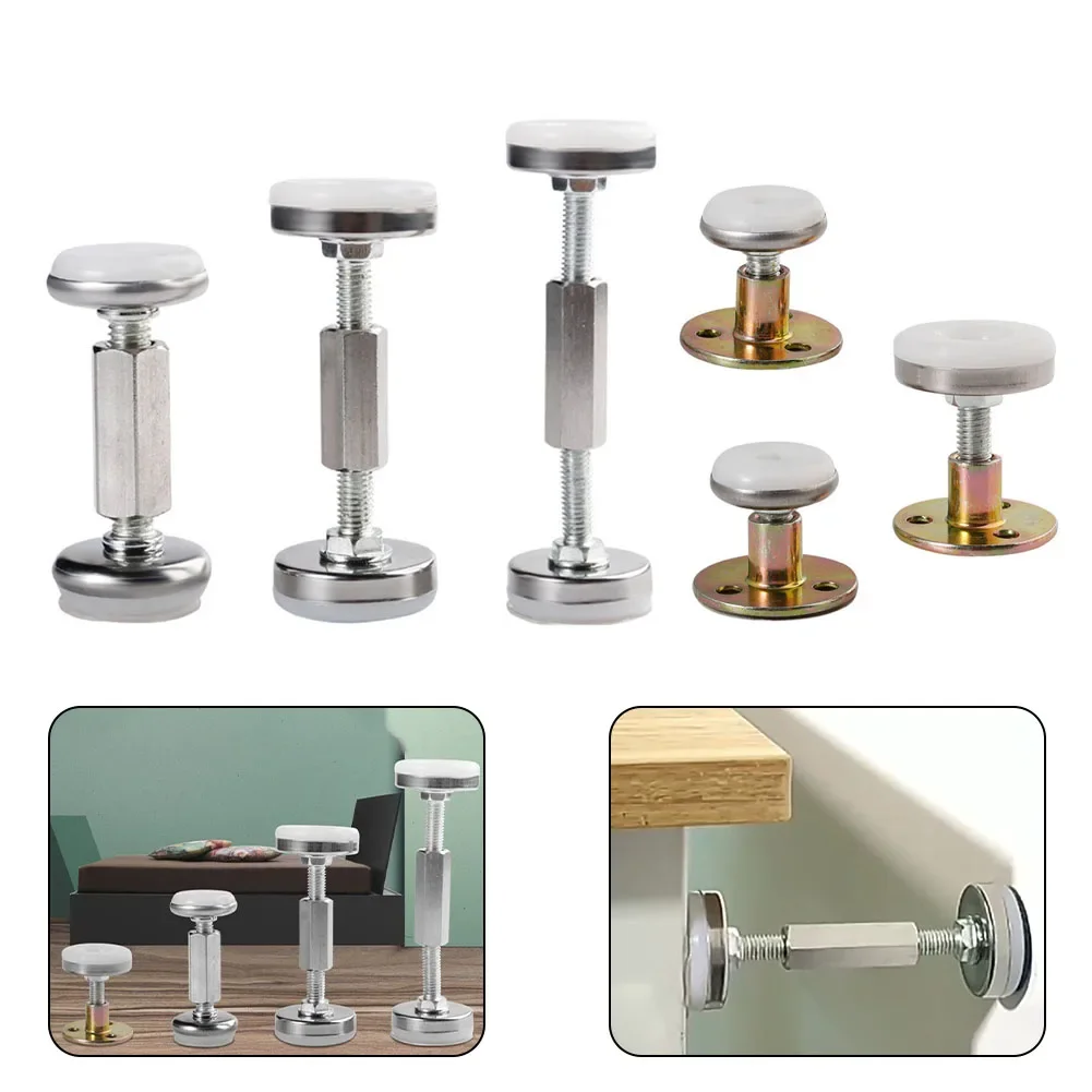 Adjustable headboard stoppers for bed frame cabinets sofas anti-shake fixer hardware top wall stabilizer