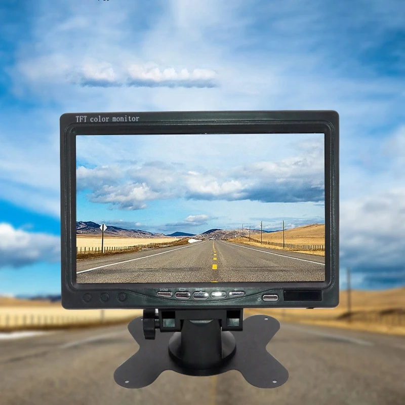 

Mini TV 7 Inch HD Monitor 800X480 Portable Car LCD Screens on DVD/CMMB Two Input for Passenger Cars Trucks