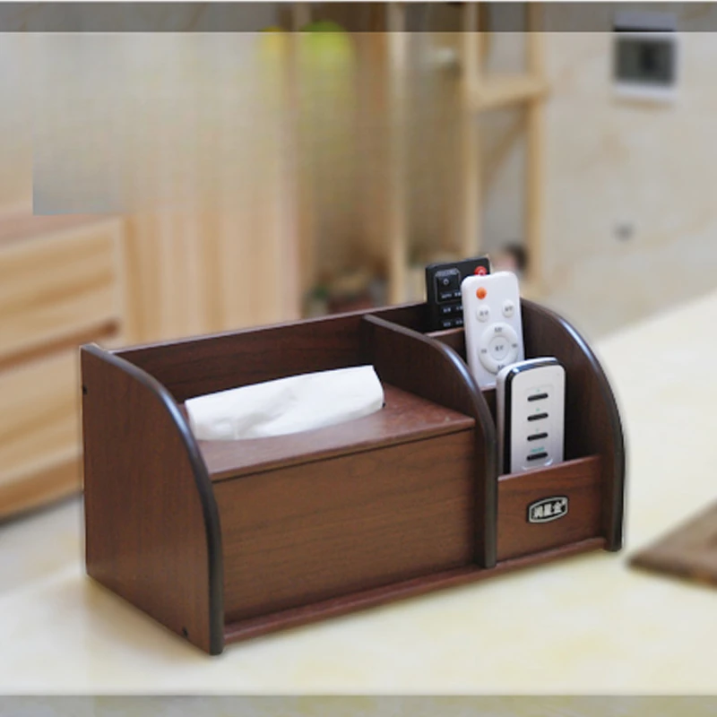 

Tissue box wooden pumping box Chinese multifunctional household living room simple coffee table desktop remote control napkin MJ