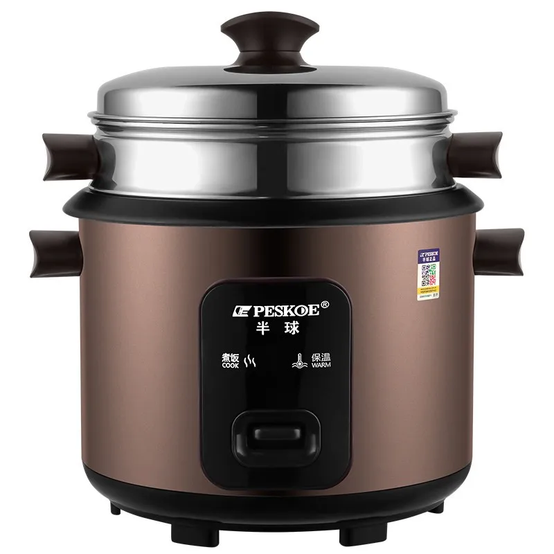 

Electric Rice Cooker Old Fashioned Mechanical Aluminum Alloy Non Stick Inner Pot for Household Use Retro Multicooker Appliances