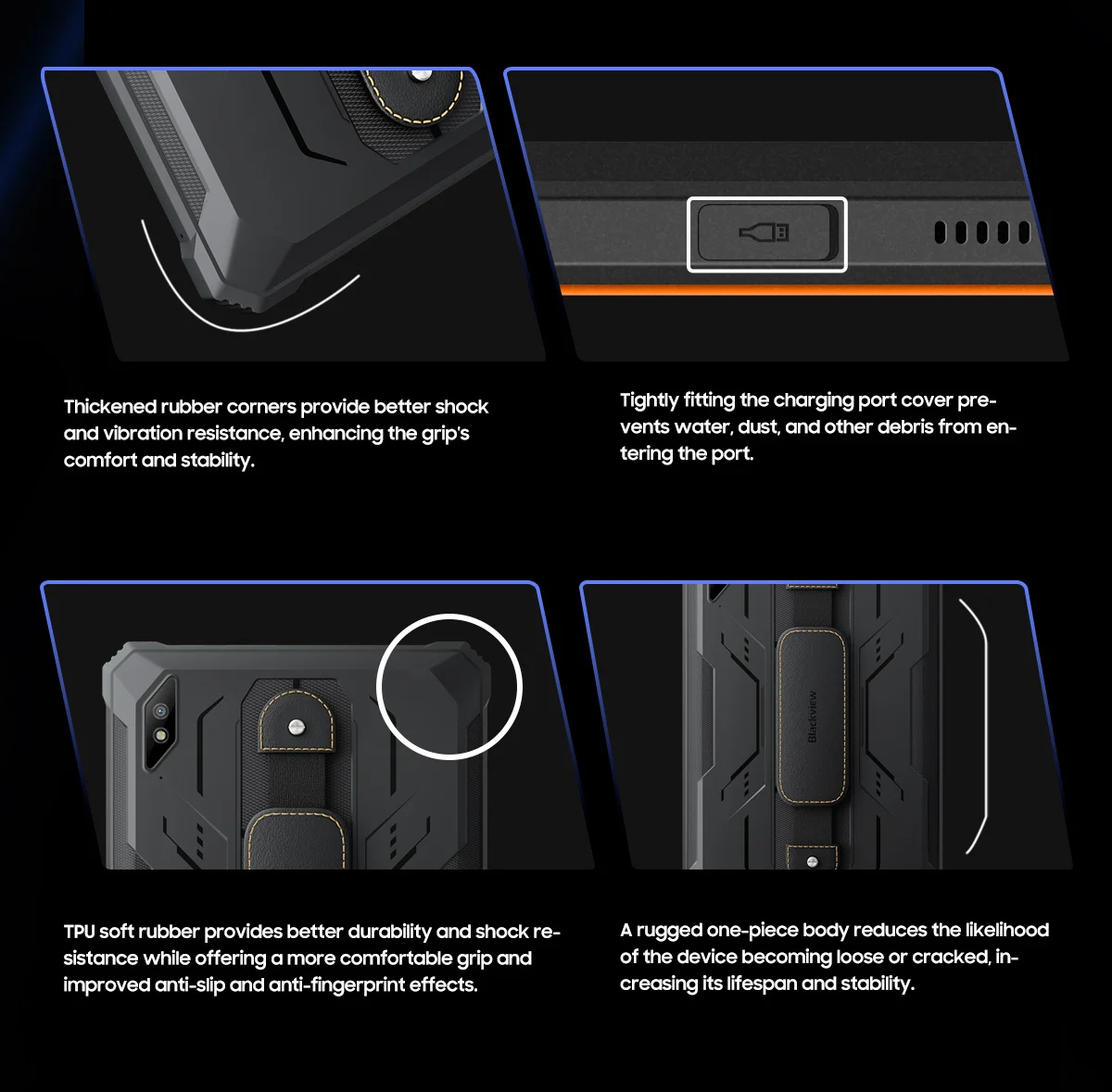 Blackview Active 8 Pro Rugged Tablet PC 10.36" 2.4K Display 8+256GB Android 13 Helio G99 Octa Core Tablets 22000mAh Battery NFC