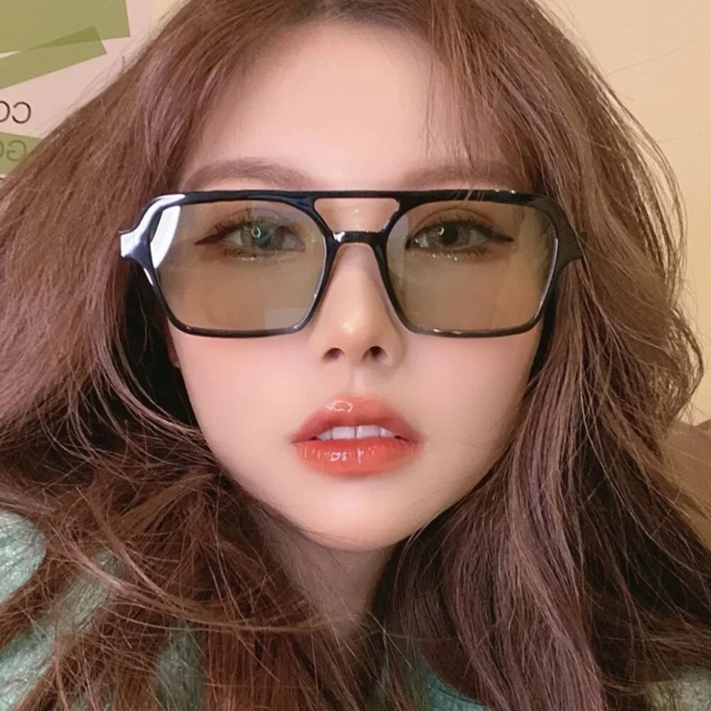 Luxury Vintage Square Sunglasses Man Woman Fashion Brand Sun Glasses Metal Temples Candy Colors Mirror Retro Designer 선글라스