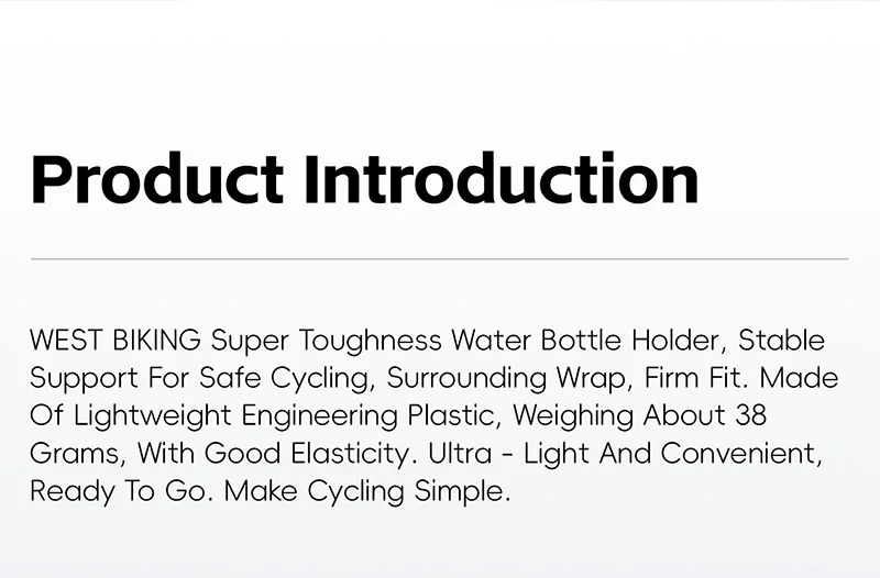 WEST RADFAHREN Fahrrad Flasche Käfig Leichte Hohe Zähigkeit Radfahren Wasser Flasche Halter Trinken Tasse Ständer MTB Rennrad Zubehör – Detail 2