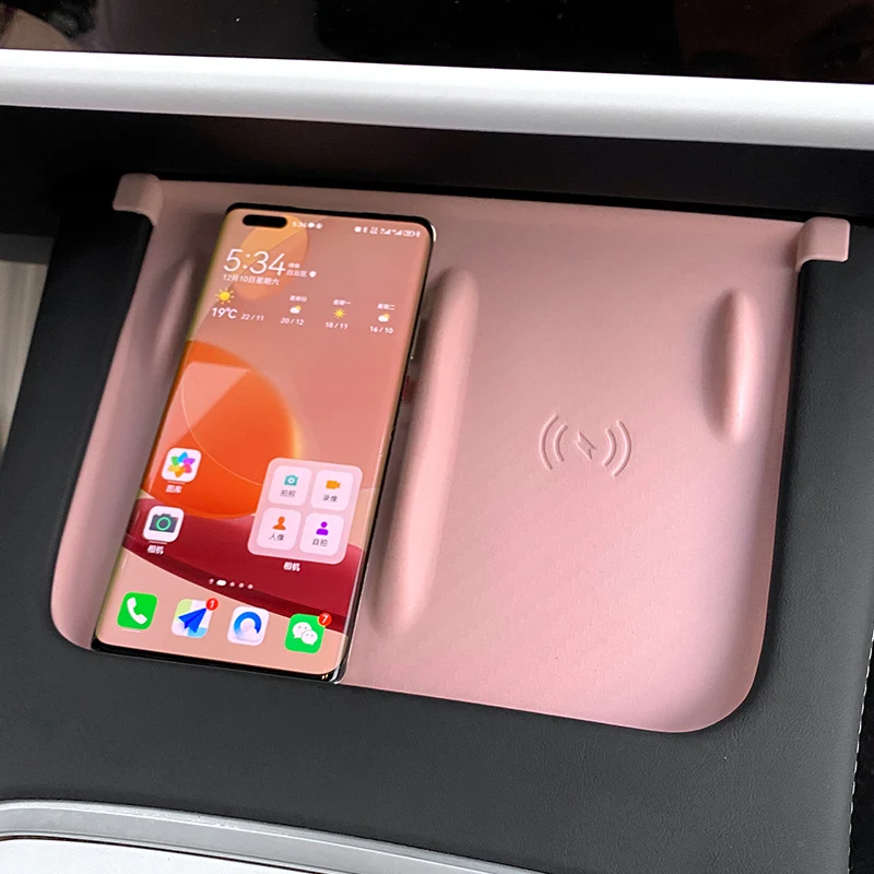 For Tesla Model 3 Y Silicone Wireless Charger Pad Mat Protector non-slip mat Pad Auto Car Interior Accessories