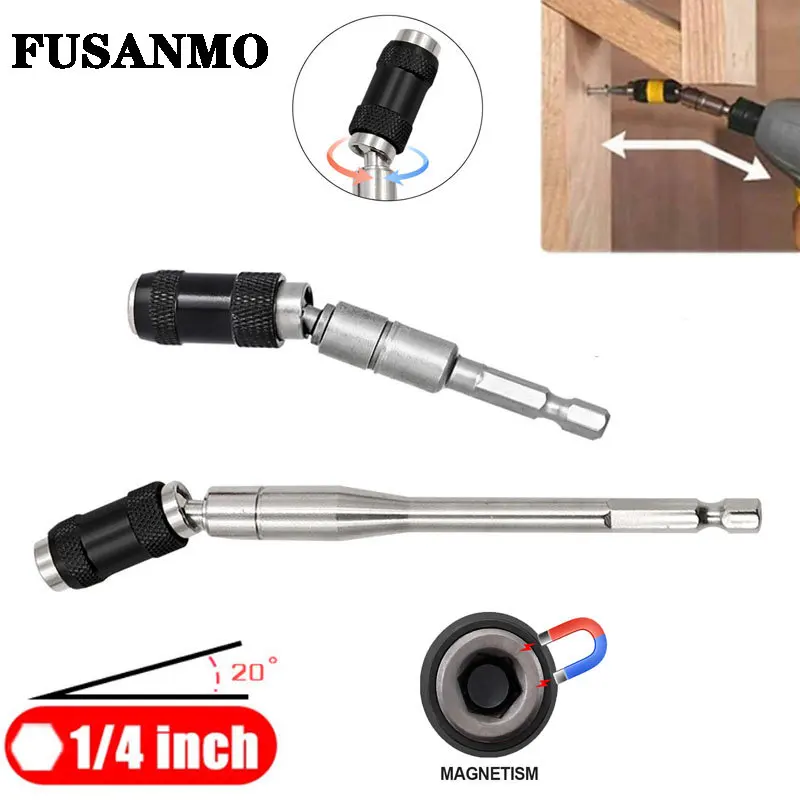 1/4 Hex Angle Adapter for Screwdriver Drill Pivoting Locking