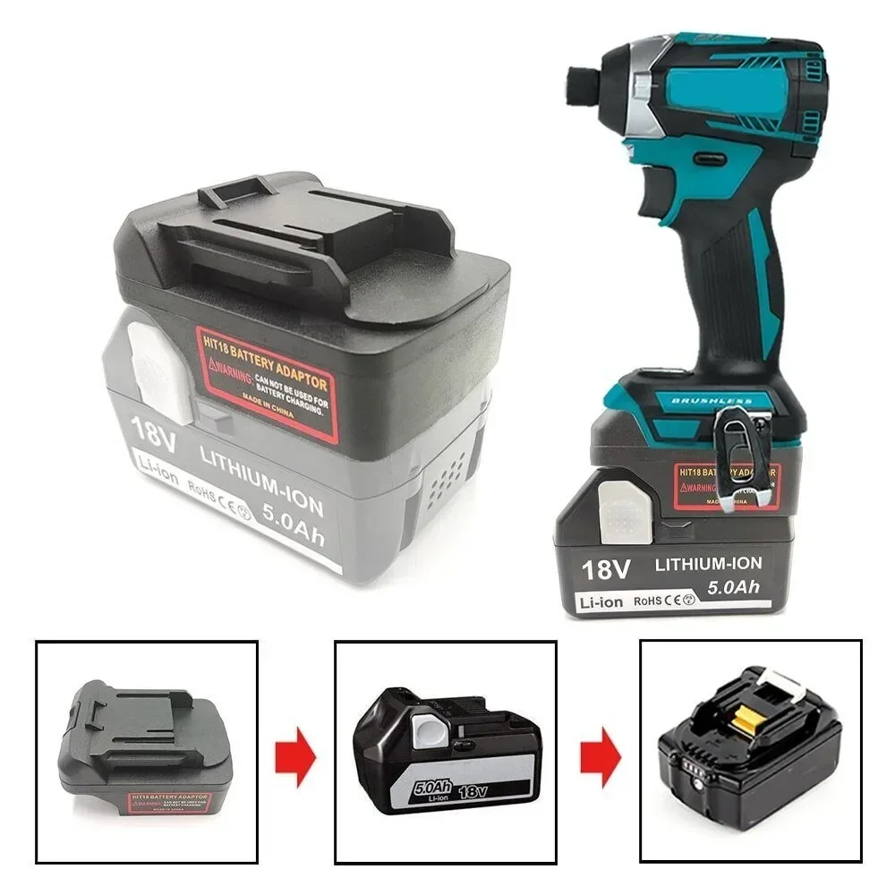 Adapter Converter For Hitachi For Hikoki 18V li-ion Battery Convert to for Makita 18V lithium Battery Electric Power tool Drill ehb18mtl ehb18mbl ehb18htl adapter converter for einhell li ion battery for makita for hitachi hikoki for metabo lithium tool