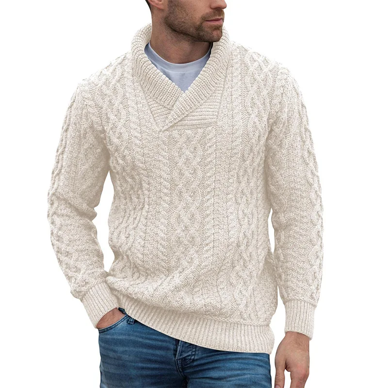Men's Knitwear 2023 Autumn And Winter New Pullover Europe And The United States Fashion Slim Knit Sweater Top