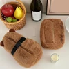 Plush Tissue Storage Box Holder for Home and Office Use Elegant Designs Keeps Tissues Dry and Portable to Use 6